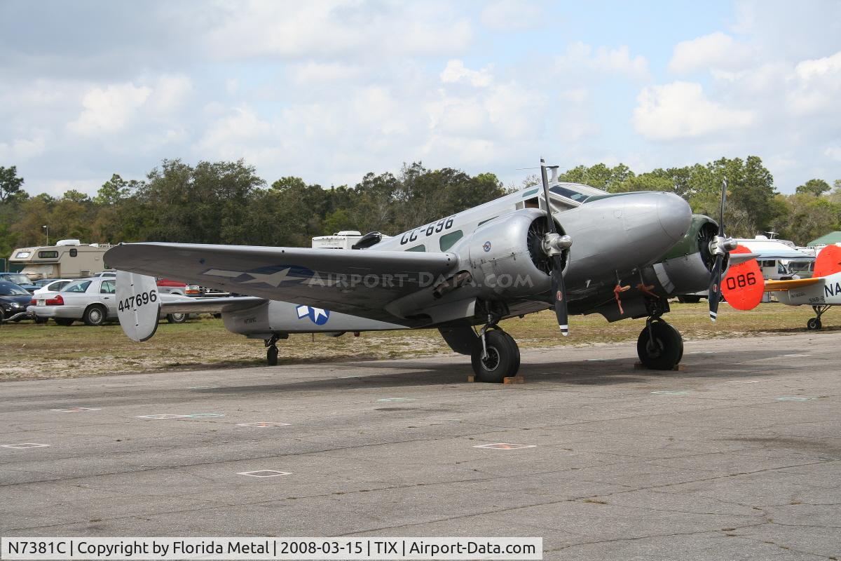 N7381C, 1944 Beech C18S C/N 8104, C-45