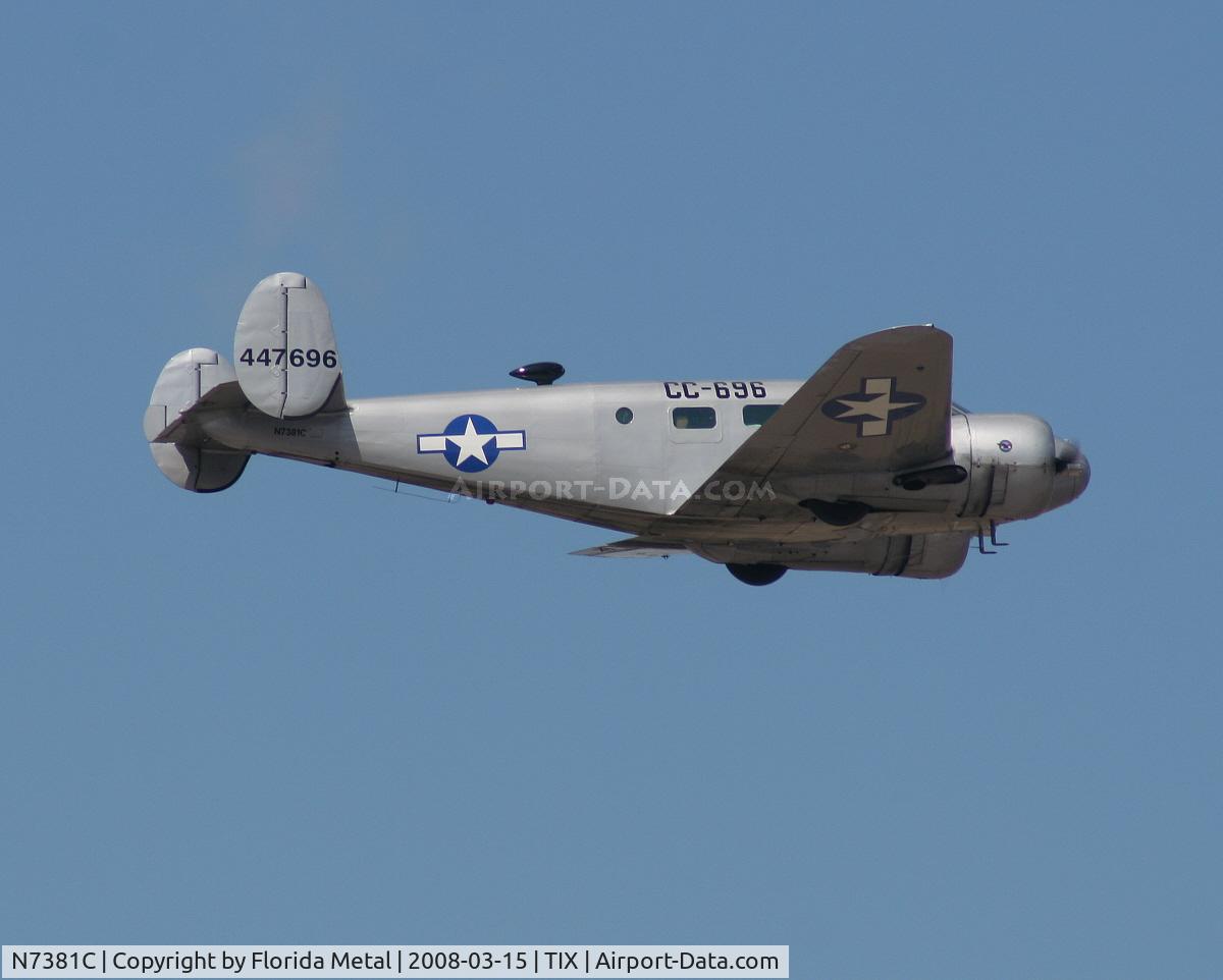 N7381C, 1944 Beech C18S C/N 8104, C-45