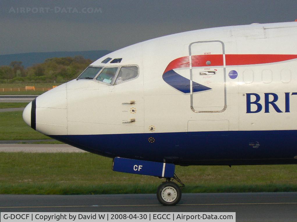 G-DOCF, 1991 Boeing 737-436 C/N 25407, Just landed.