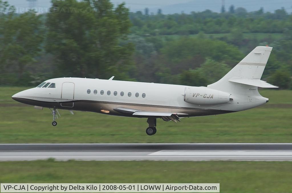 VP-CJA, 1995 Dassault Falcon 2000 C/N 18, Gerhard Bergers Falcon