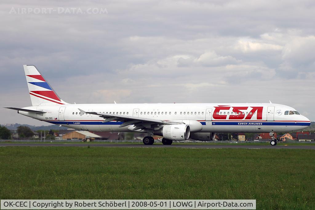 OK-CEC, 1997 Airbus A321-211 C/N 674, Departure to LIS/LPPT