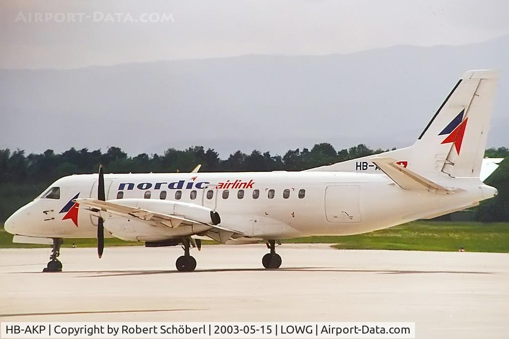 HB-AKP, 1989 Saab 340B C/N 340B-168, Single Charter for the Formula One Grand Prix in Austria 2002