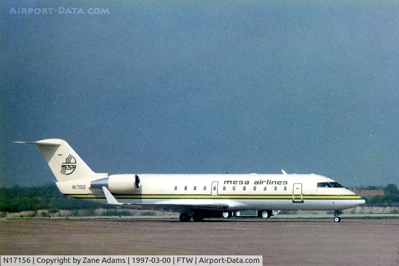 N17156, 1996 Canadair CRJ-200LR (CL-600-2B19) C/N 7156, Mesa Airlines