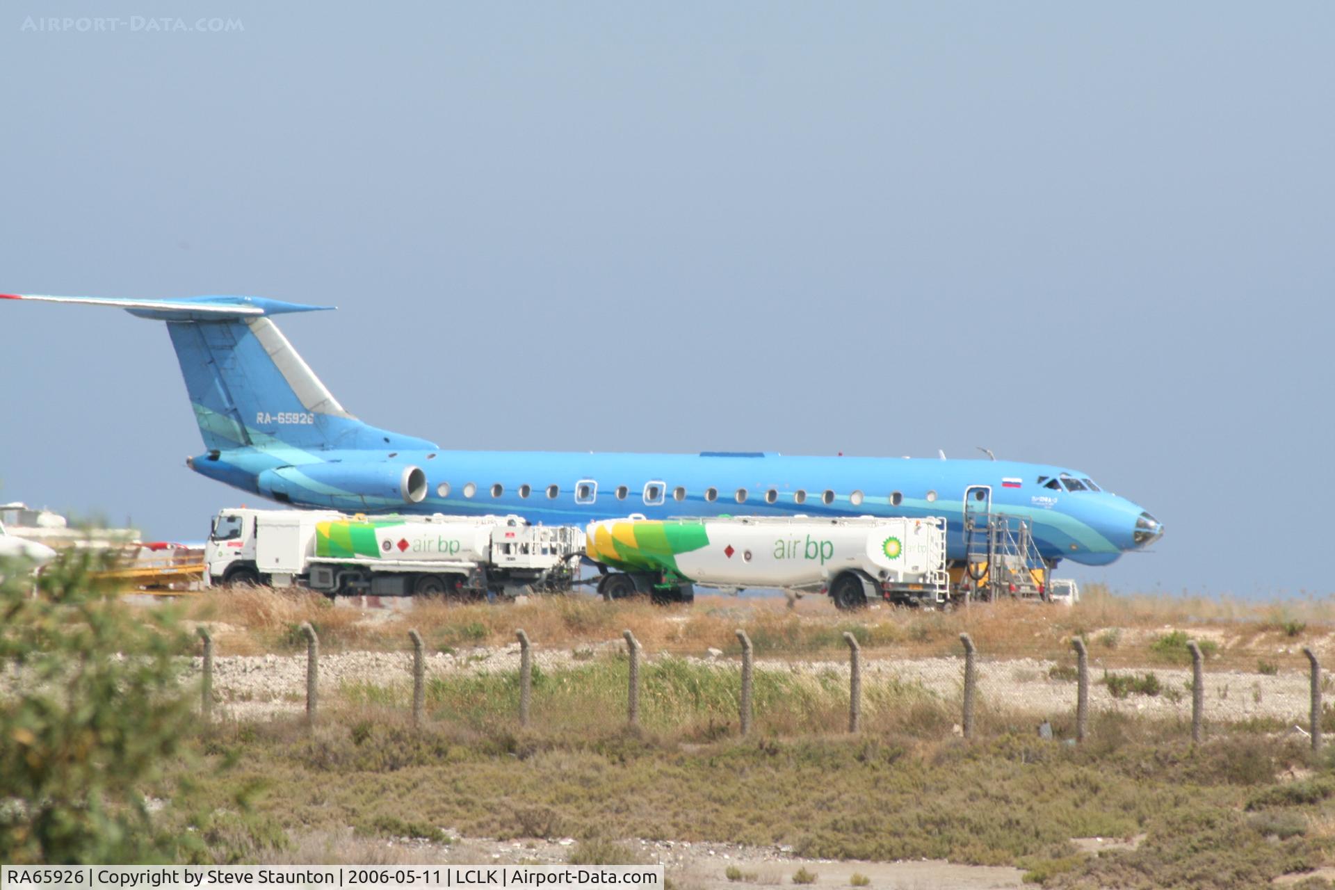 RA65926, Tupolev Tu-134A C/N 66101, Taken at Larnaca, Cyprus