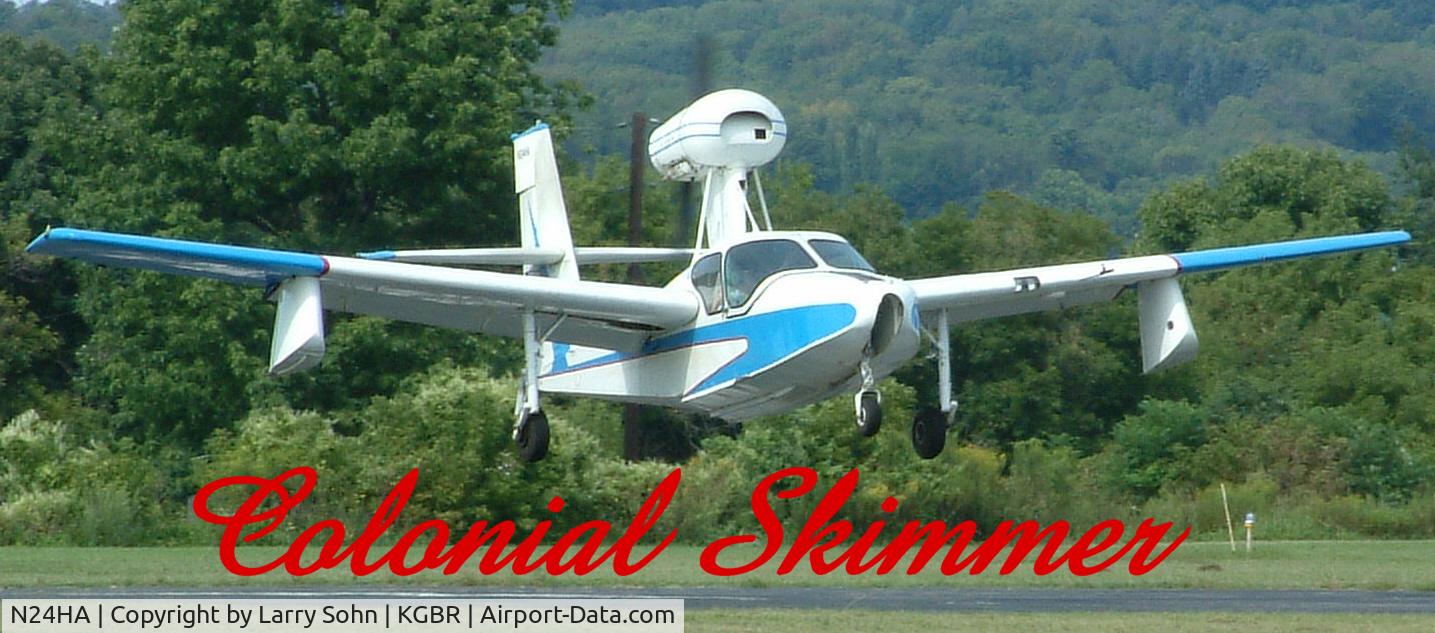 N24HA, 1957 Colonial C-1 Skimmer C/N 24, still flying after 51 years.
