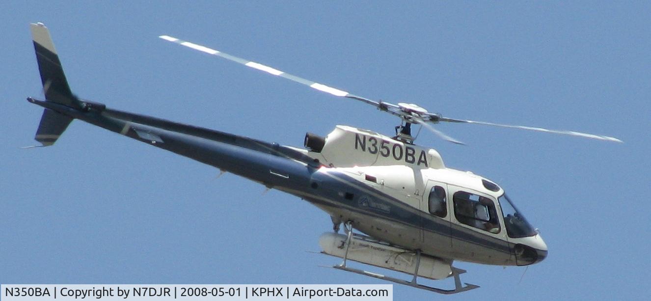 N350BA, Eurocopter AS-350BA Ecureuil C/N 2788, Flying low of Tempe,Az