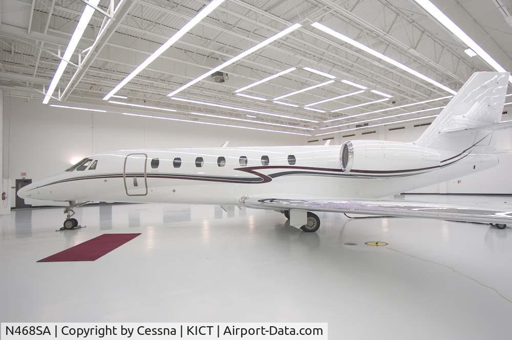 N468SA, 2007 Cessna 680 Citation Sovereign C/N 680-0122, At the Cessna factory in Wichita shortly before delivery