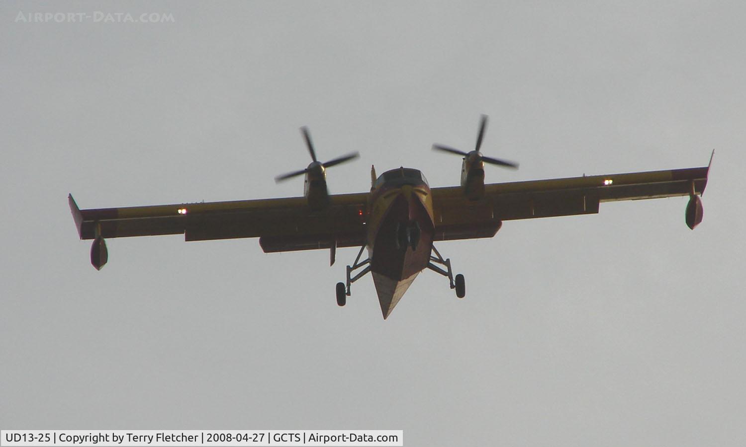 UD13-25, Canadair CL-215T (CL-215-6B11) C/N 1119, Spanish Canadair CL-215T returns to Tenerife South just before nightfall