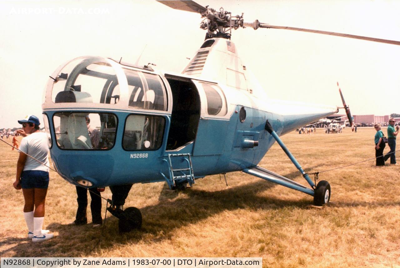 N92868, 1961 Sikorsky S-51 C/N 5136, Vintage S-51 Dragonfly - This aircraft currently resides at the USMC Museum - Quantico, VA