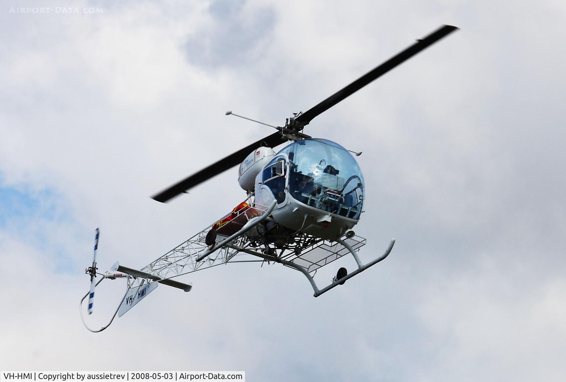 VH-HMI, 1968 Bell 47G-3B-1 Sioux C/N 6673, The Neighbours New Toy