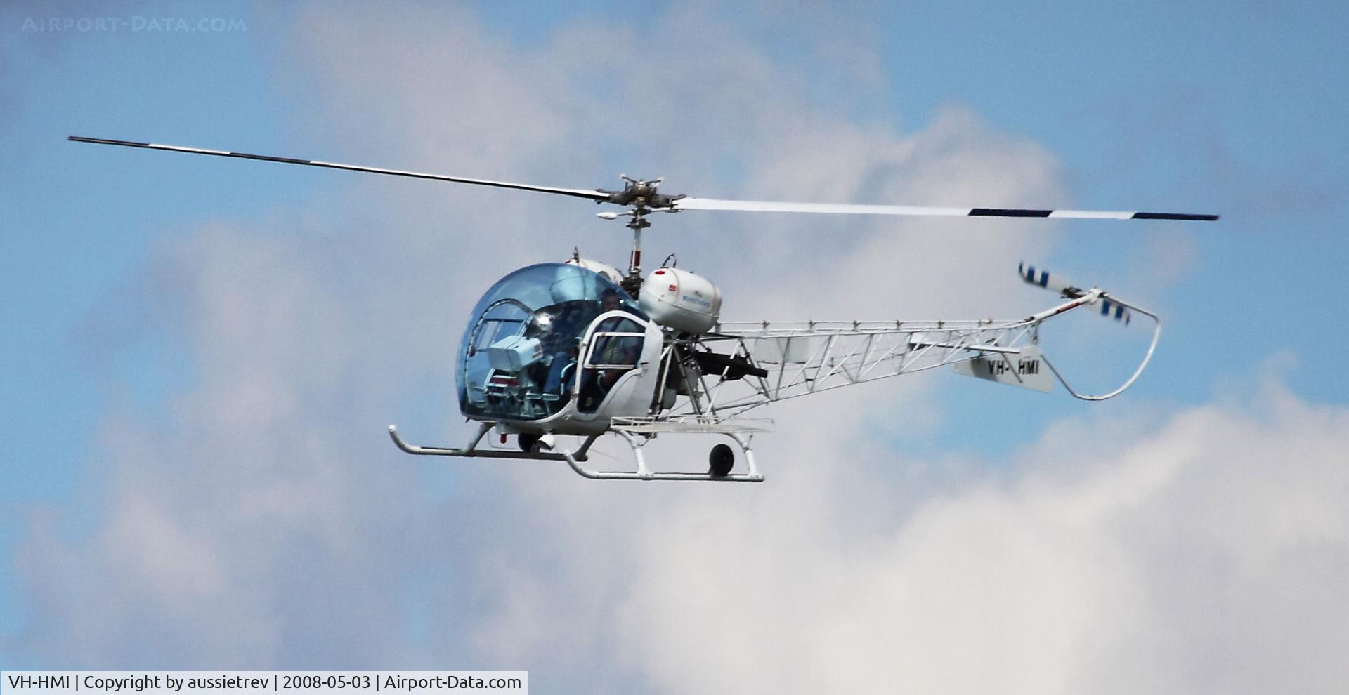 VH-HMI, 1968 Bell 47G-3B-1 Sioux C/N 6673, The Neighbours New Toy