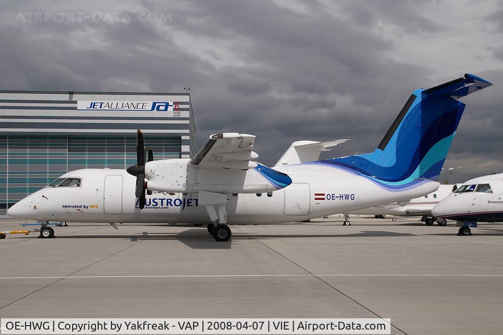OE-HWG, 1991 De Havilland Canada DHC-8-102 Dash 8 C/N 289, Austrojet Dash 8-100