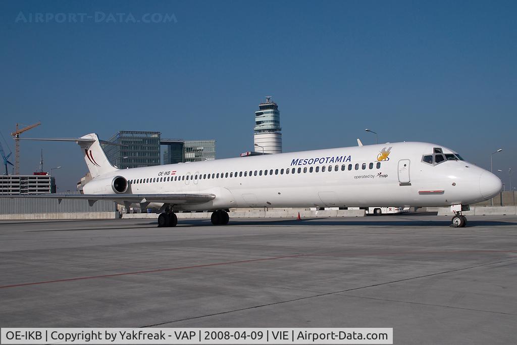 OE-IKB, 1986 McDonnell Douglas MD-83 (DC-9-83) C/N 49448, Mesopotamia MD80 operated by MAP Jets