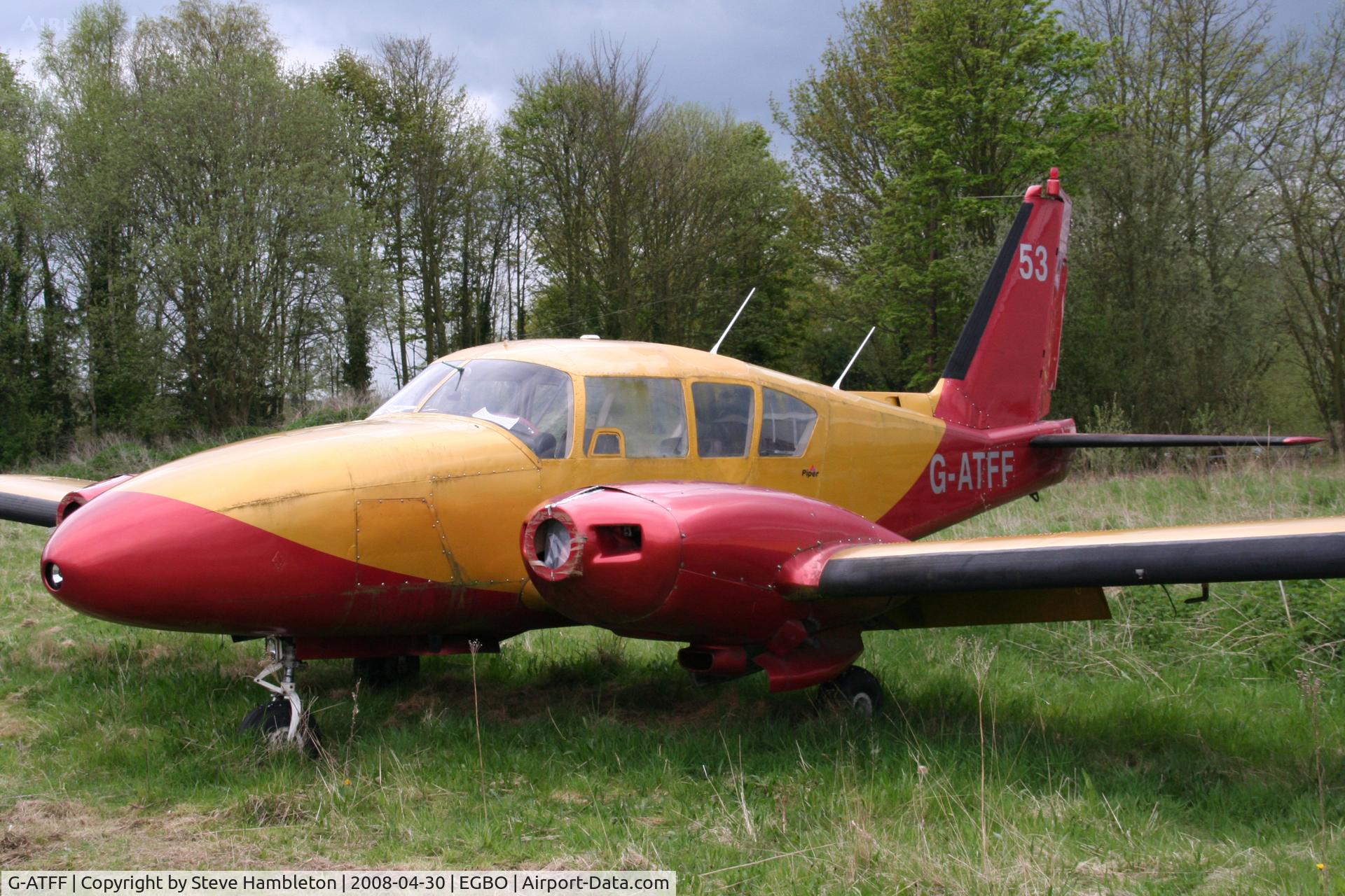 G-ATFF, 1965 Piper PA-23-250 Aztec E C/N 27-2898, At Wolverhampton, Halfpenny Green