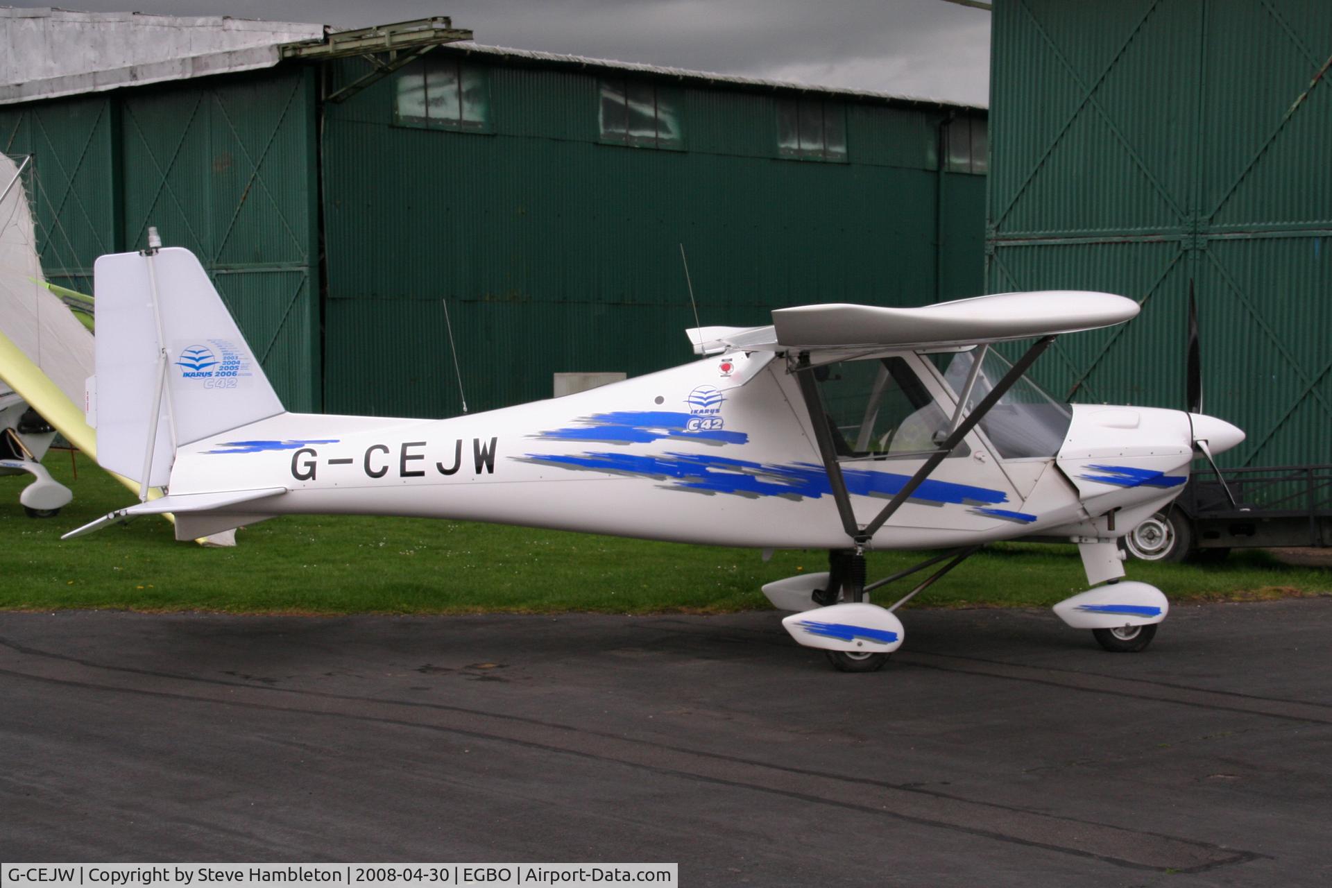 G-CEJW, 2006 Comco Ikarus C42 Cyclone FB80 C/N 0612-6860, At Wolverhampton, Halfpenny Green