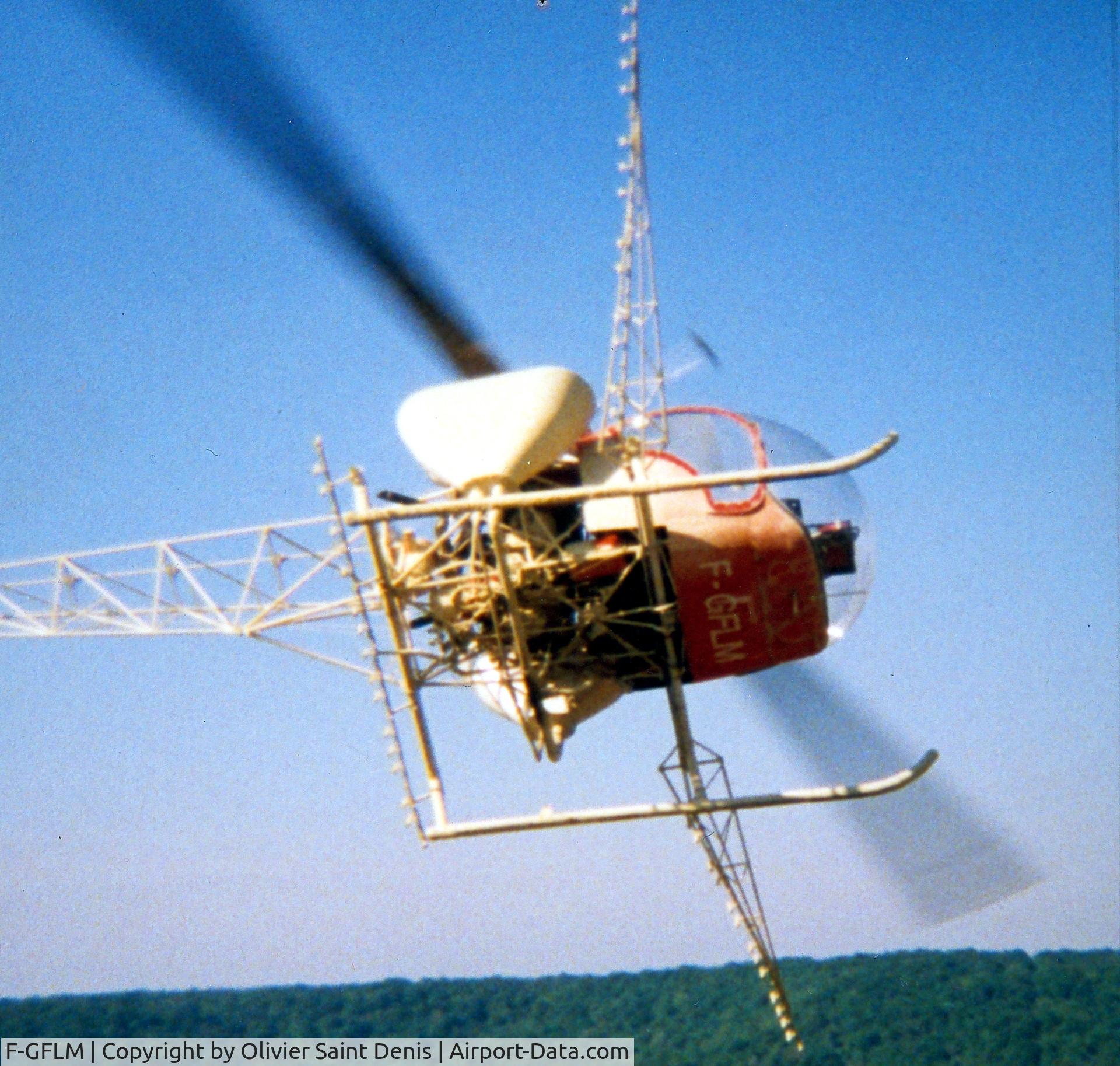 F-GFLM, 1956 Bell 47G-2 C/N 1631, Champagne vineyard 1988