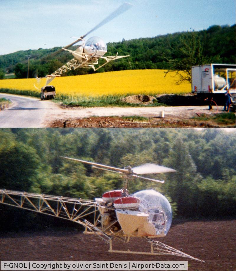 F-GNOL, Agusta AB-47G-2 C/N 205, Champagne vineyard