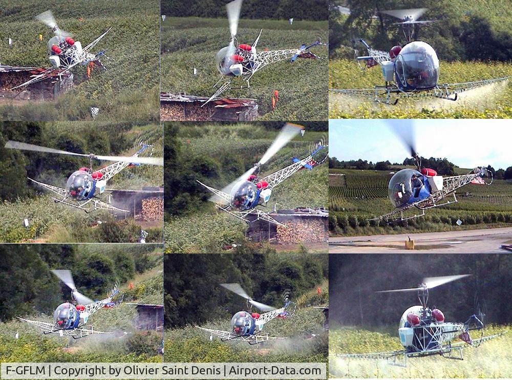 F-GFLM, 1956 Bell 47G-2 C/N 1631, Champagne Vineyard