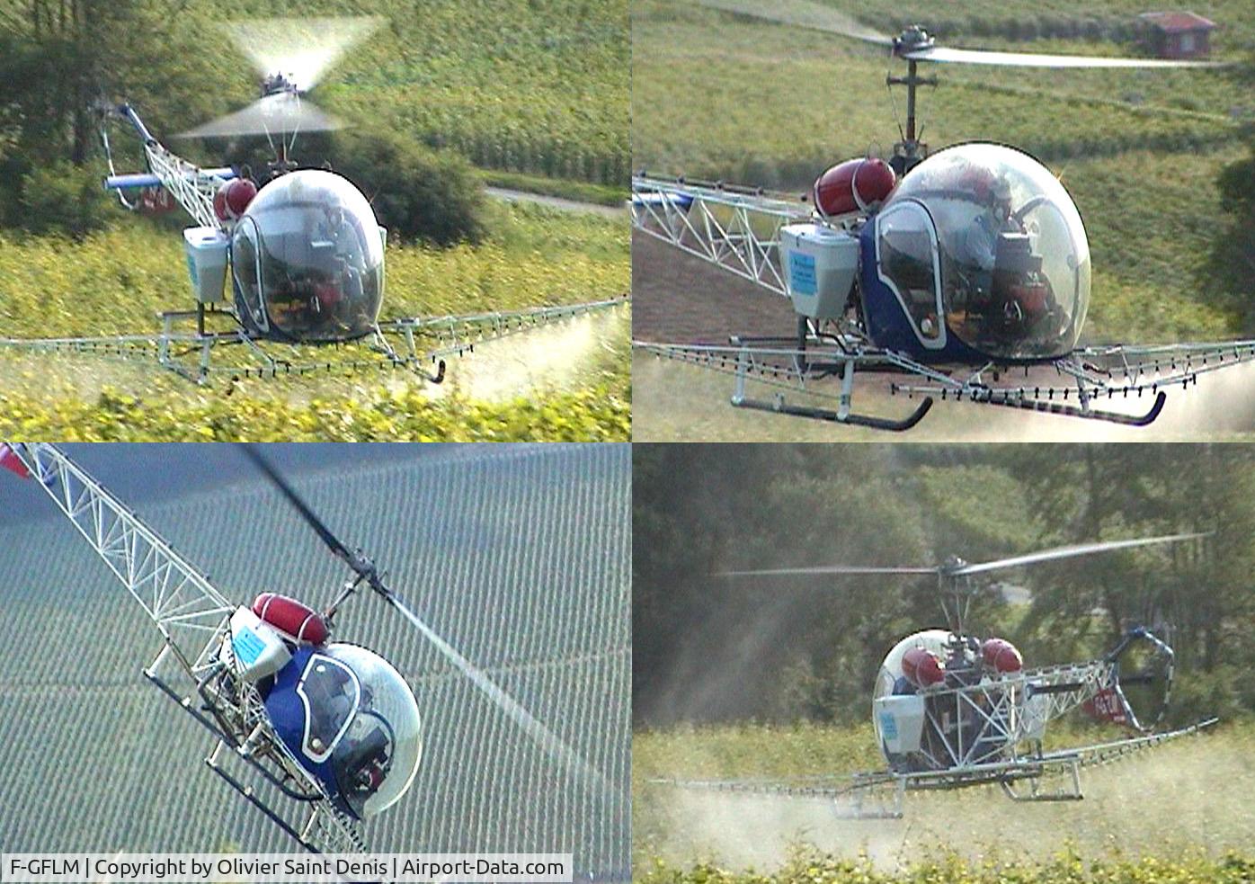 F-GFLM, 1956 Bell 47G-2 C/N 1631, Champagne Vineyard
