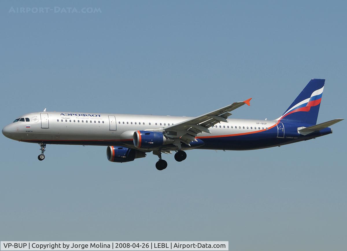 VP-BUP, 2007 Airbus A321-211 C/N 3334, 