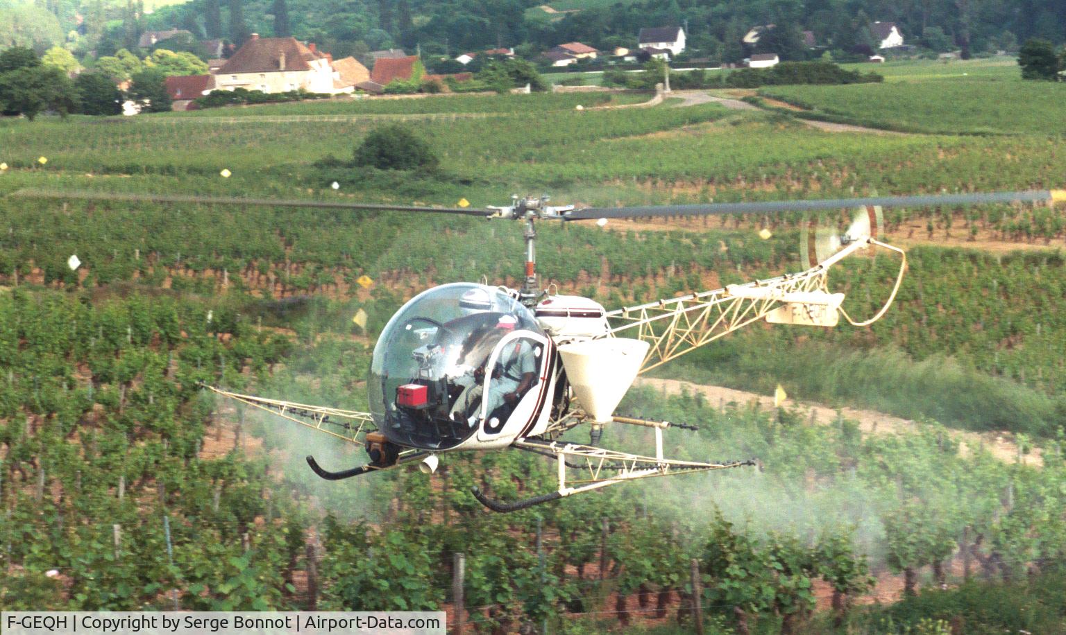 F-GEQH, Bell 47G-2 C/N 2420, in Burgundy