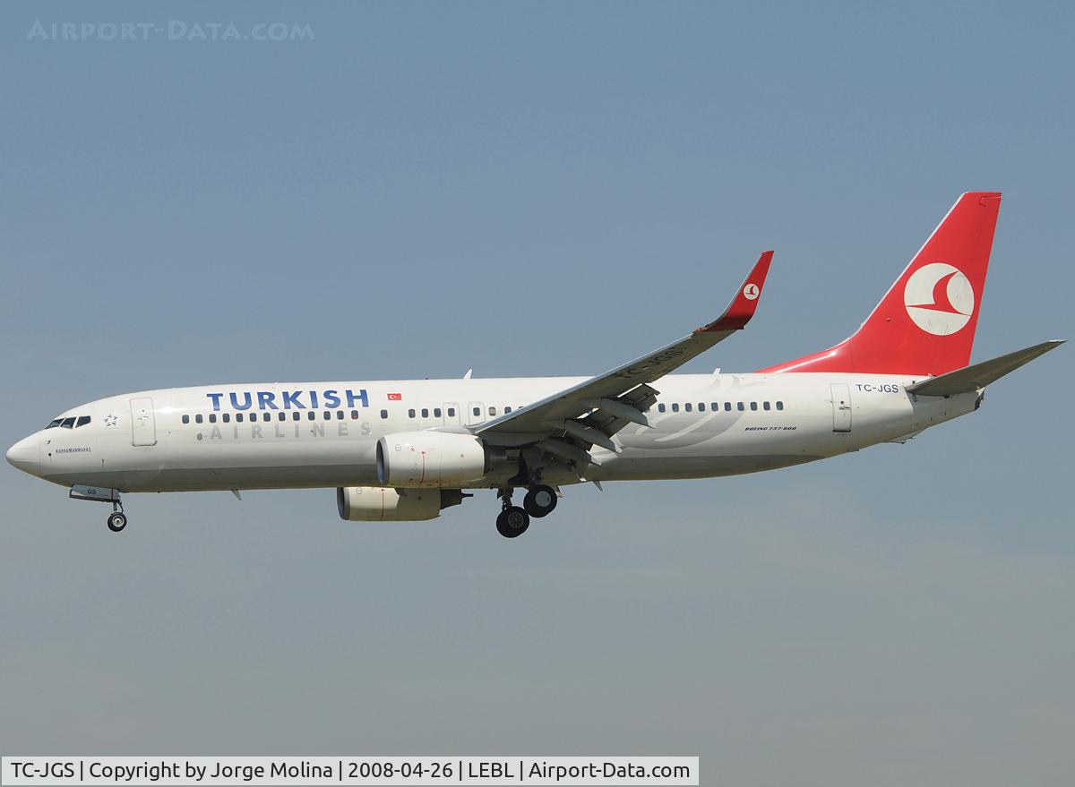 TC-JGS, 2006 Boeing 737-8F2 C/N 34416, 