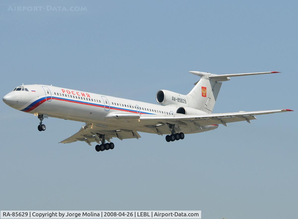 RA-85629, 1987 Tupolev Tu-154M C/N 87A758, 