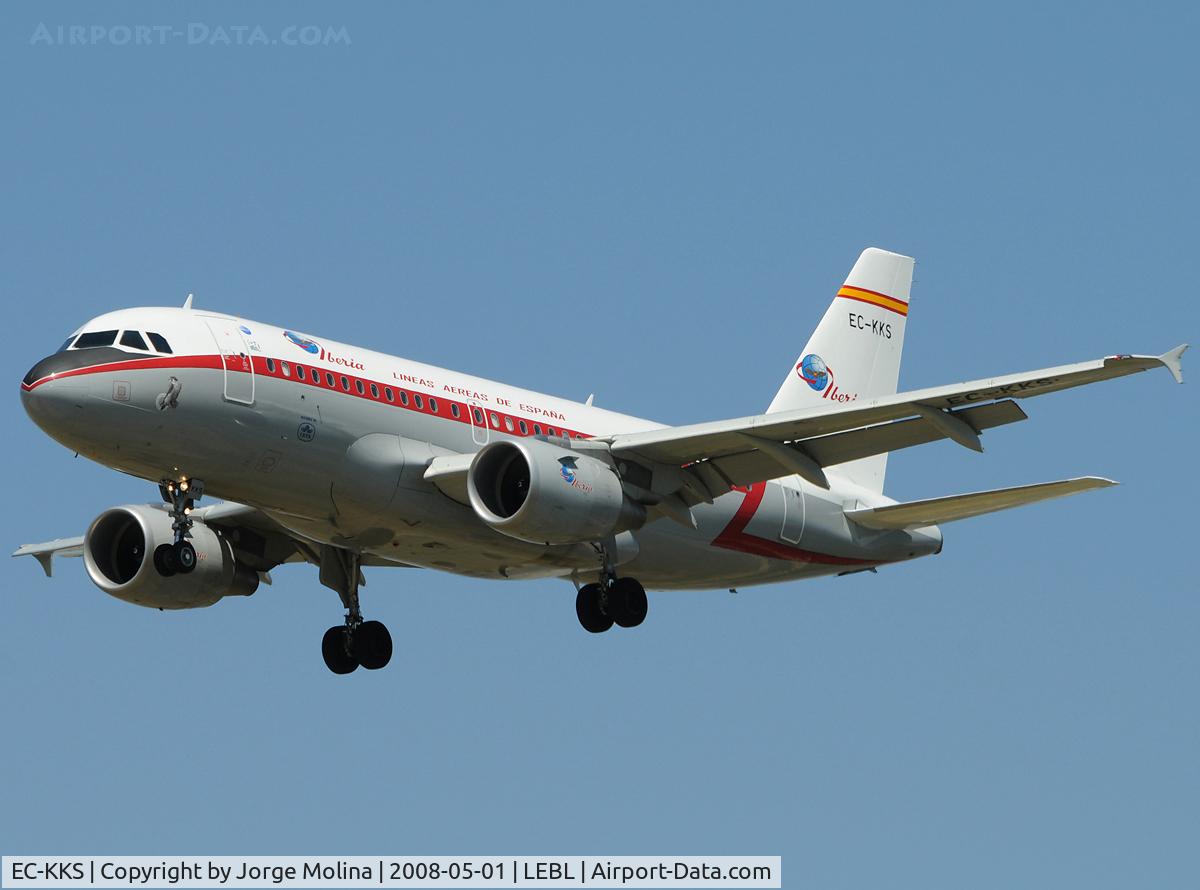EC-KKS, 2007 Airbus A319-111 C/N 3320, 