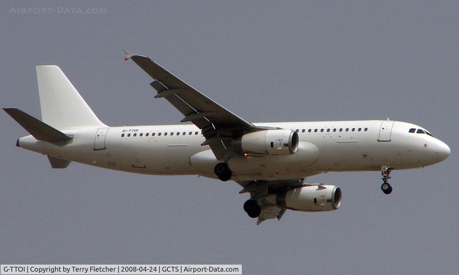 G-TTOI, 2003 Airbus A320-232 C/N 2137, Easyjet A320 in temporary all white colours after take over from GB Airways