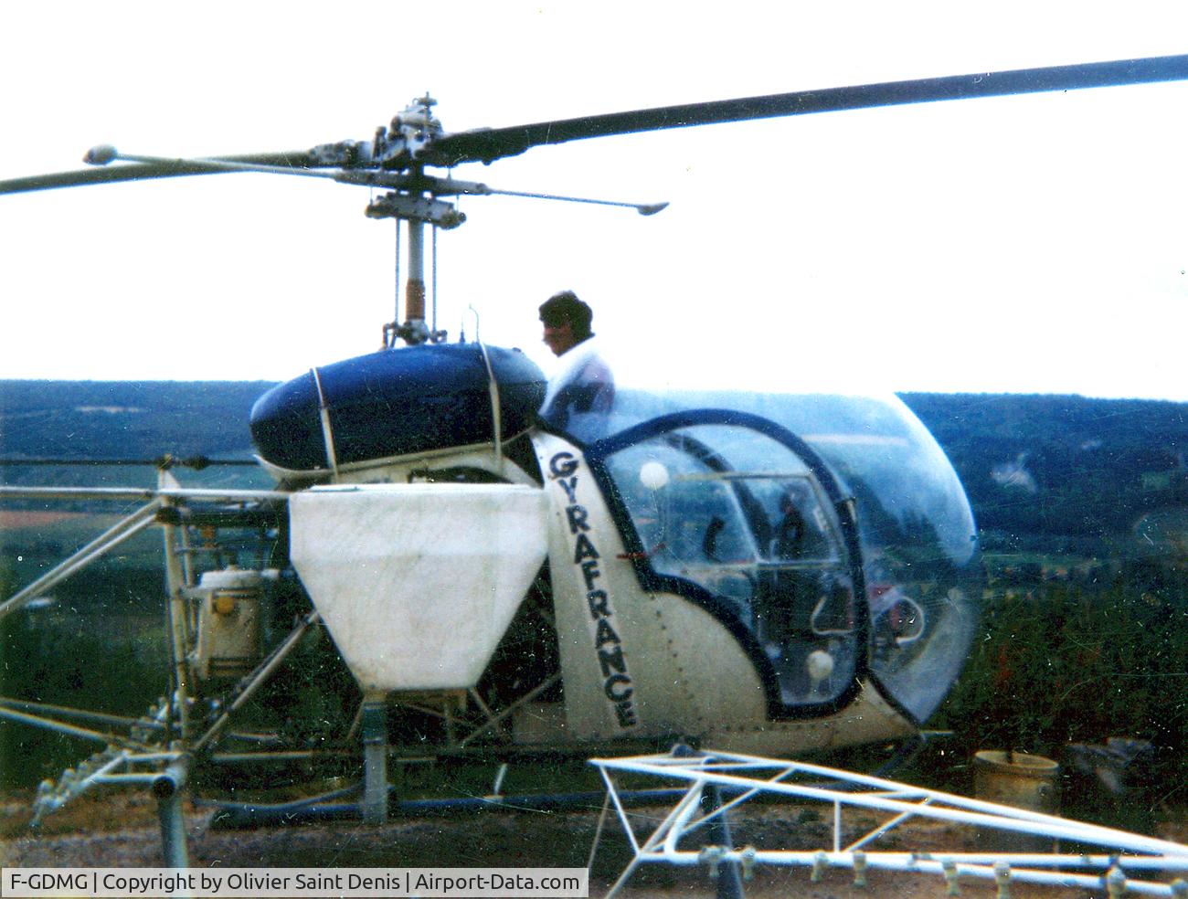 F-GDMG, Bell 47G-2 C/N 1626, Champagne vineyard (Venteuil) 1984