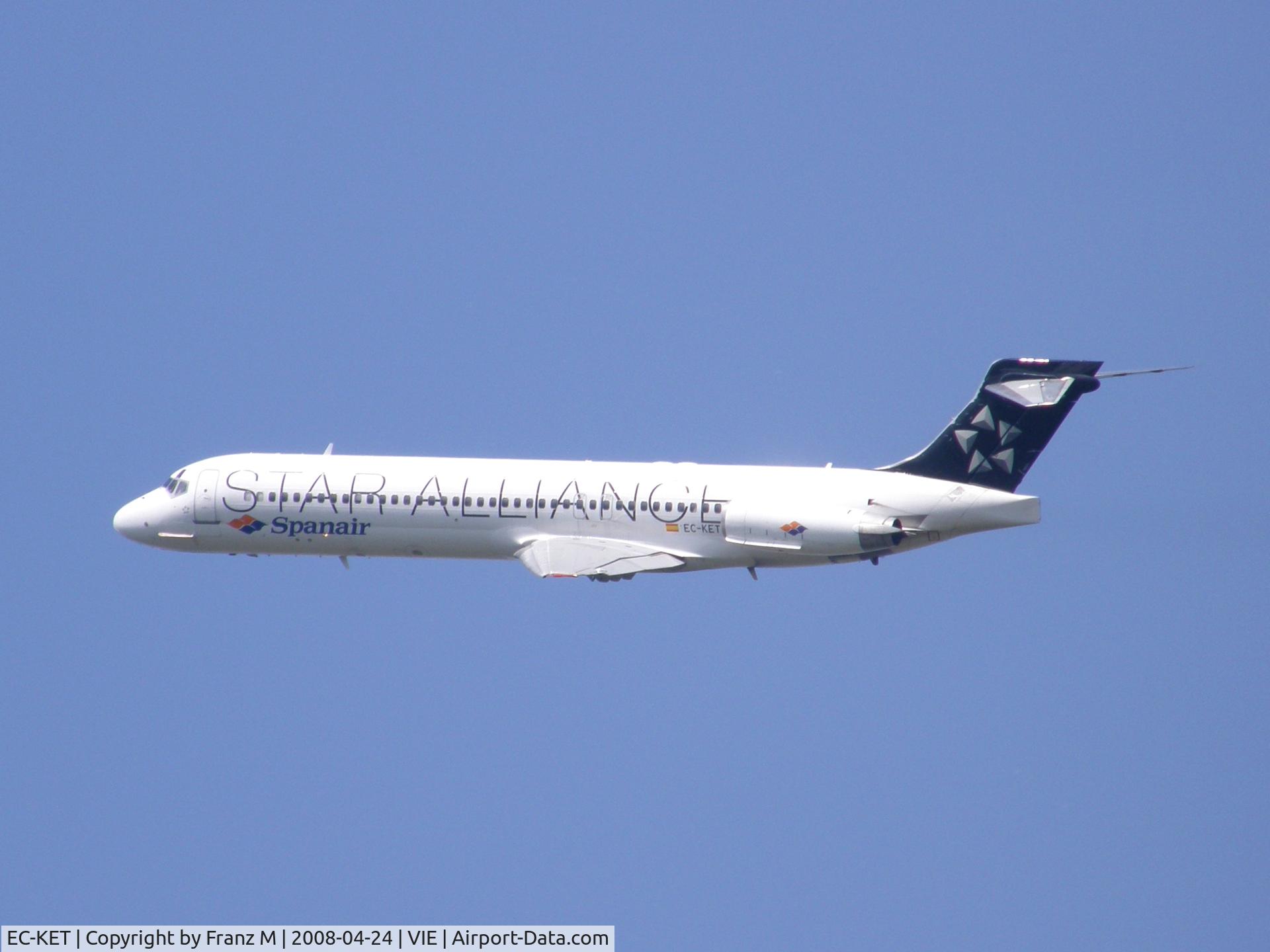 EC-KET, 1989 McDonnell Douglas MD-87 (DC-9-87) C/N 49608, EC-KET at VIE