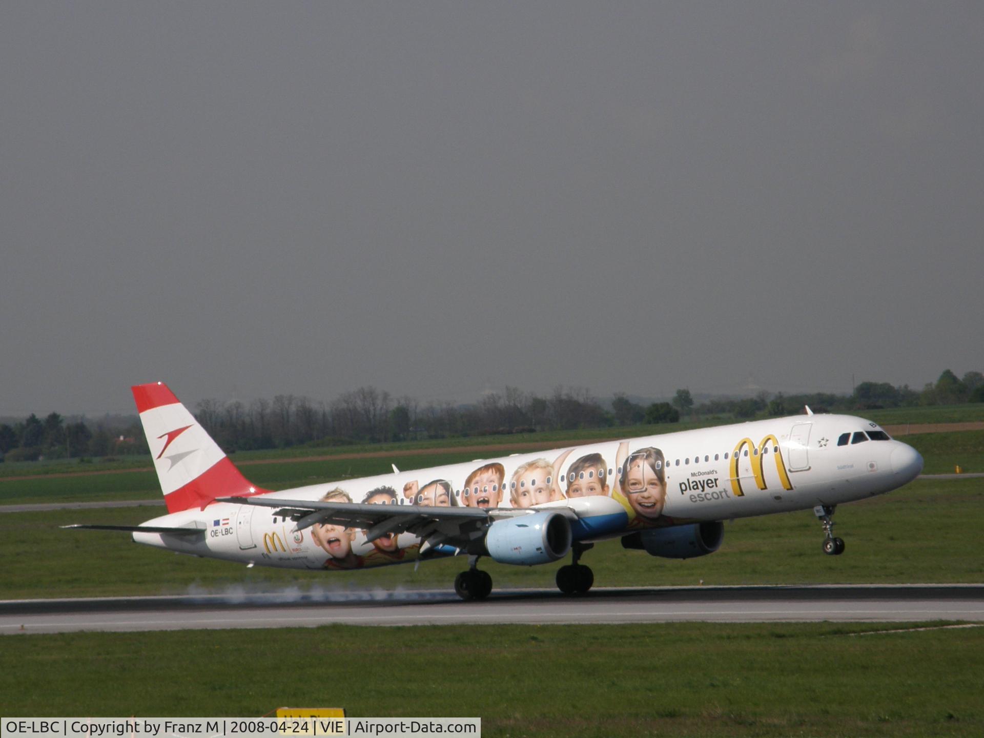 OE-LBC, 1996 Airbus A321-111 C/N 581, OE-LBC at VIE