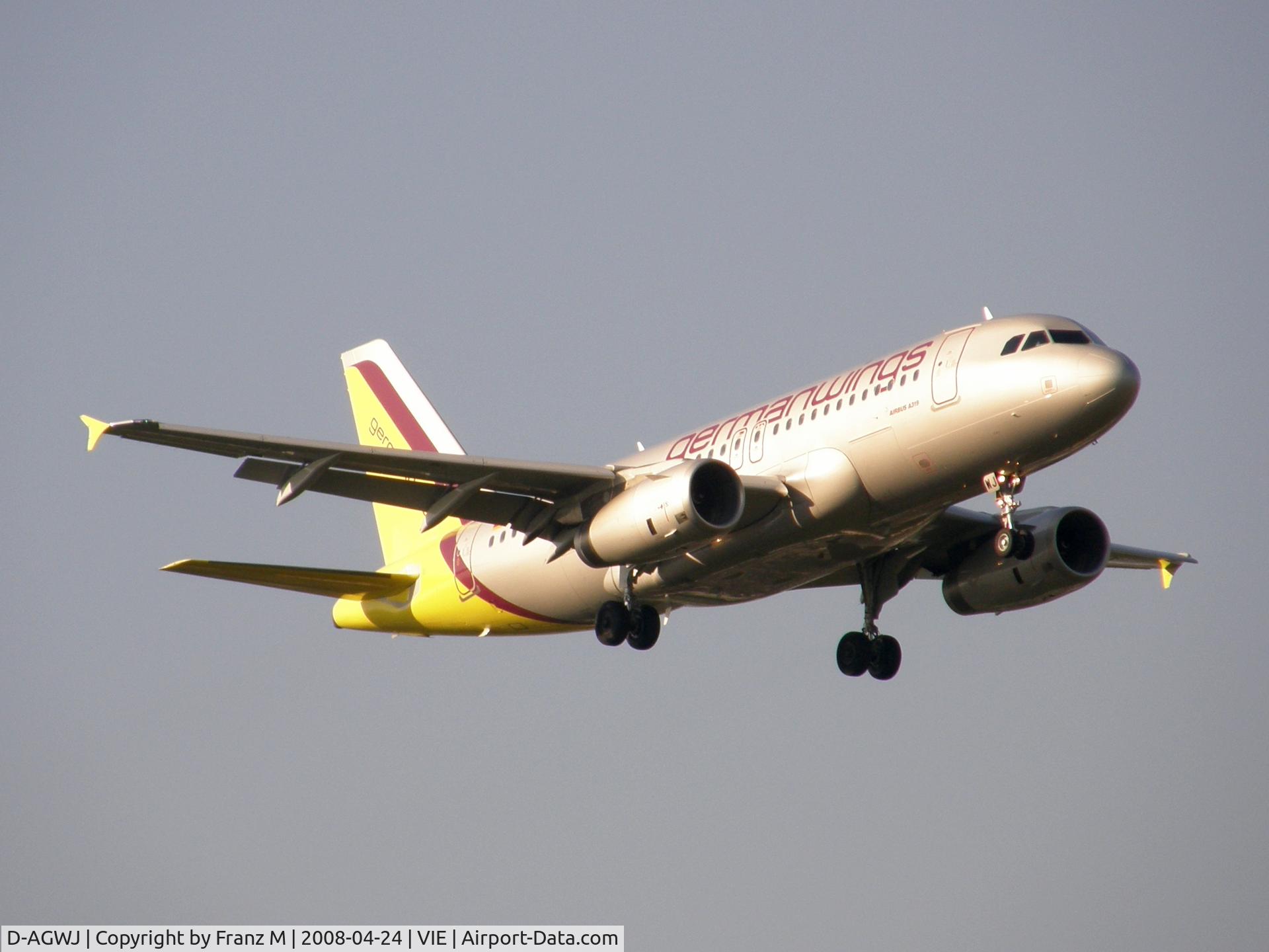 D-AGWJ, 2008 Airbus A319-132 C/N 3375, D-AGWJ at VIE