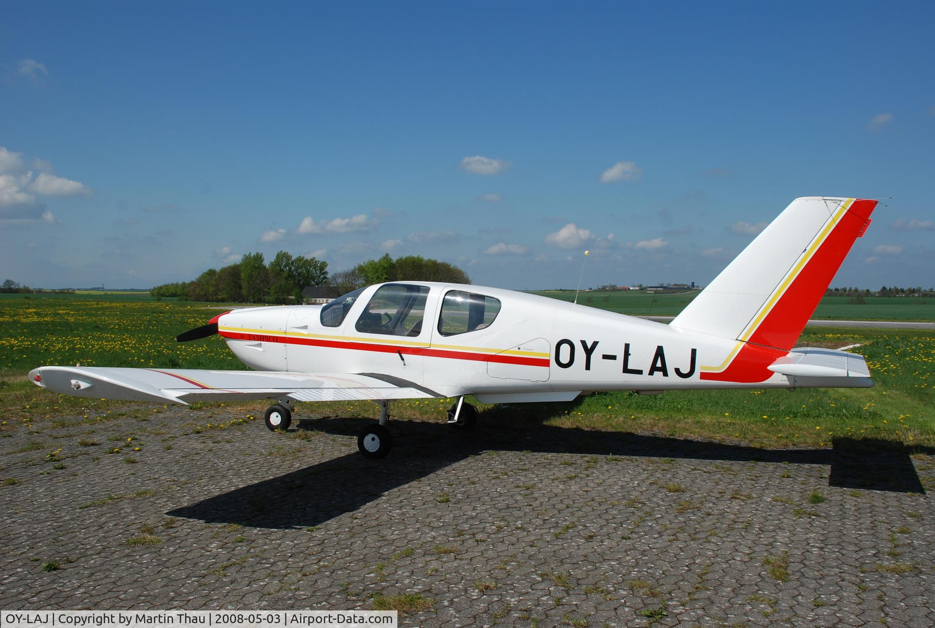 OY-LAJ, 1990 Socata TB-9 Tampico C/N 1090, At Randers Airfield