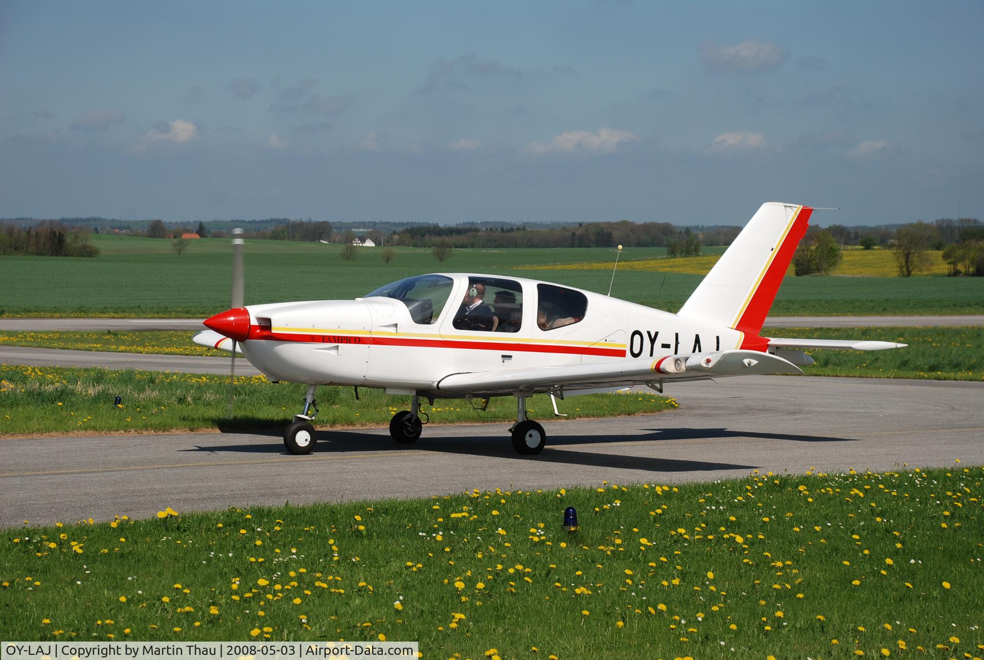 OY-LAJ, 1990 Socata TB-9 Tampico C/N 1090, At Randers Airfield, Denmark