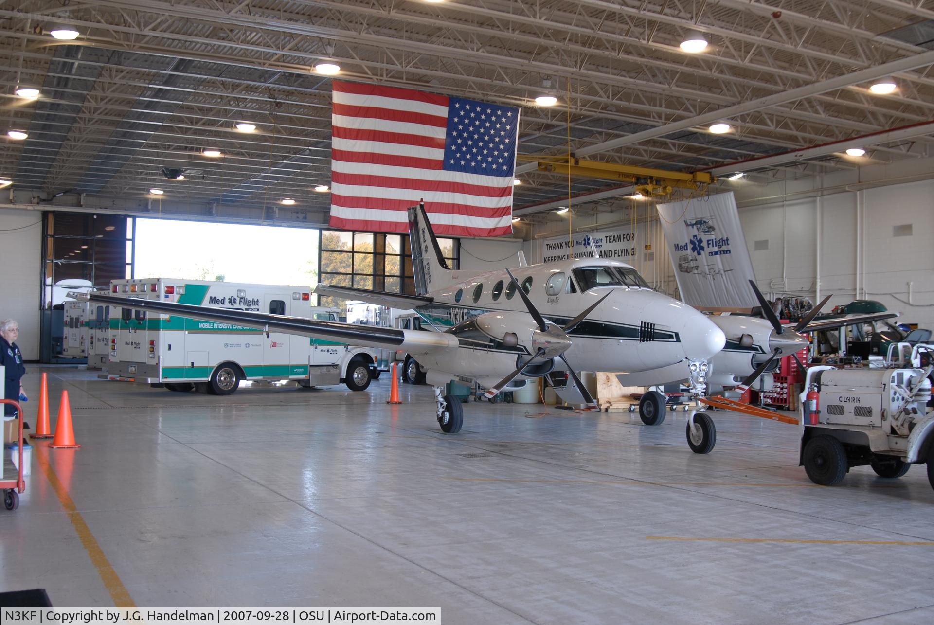 N3KF, 1971 Beech C90 King Air C/N LJ-530, Med Evac King Air C90 at Ohio State Univ Airport