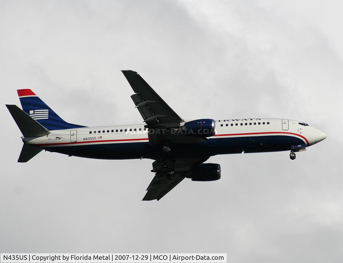 N435US, 1990 Boeing 737-4B7 C/N 24557, US Airways