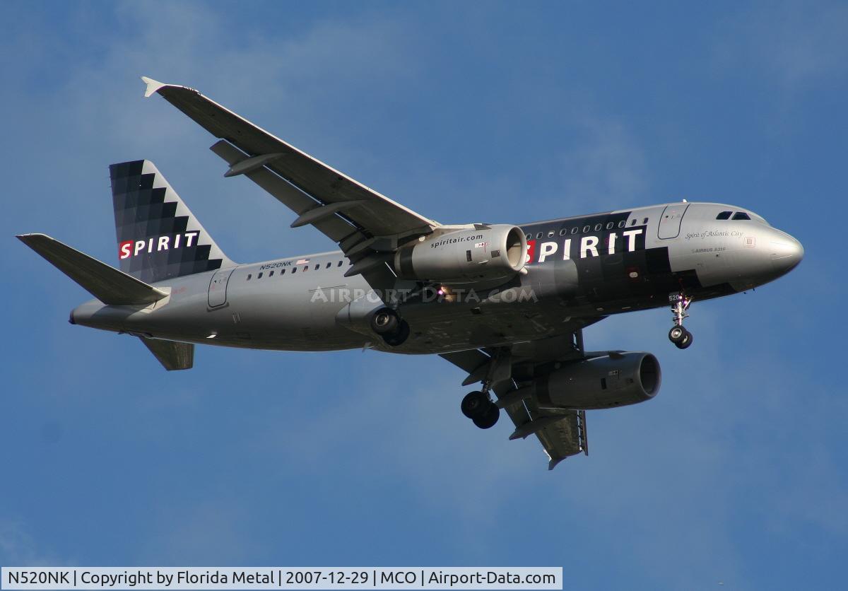 N520NK, 2006 Airbus A319-132 C/N 2784, Spirit