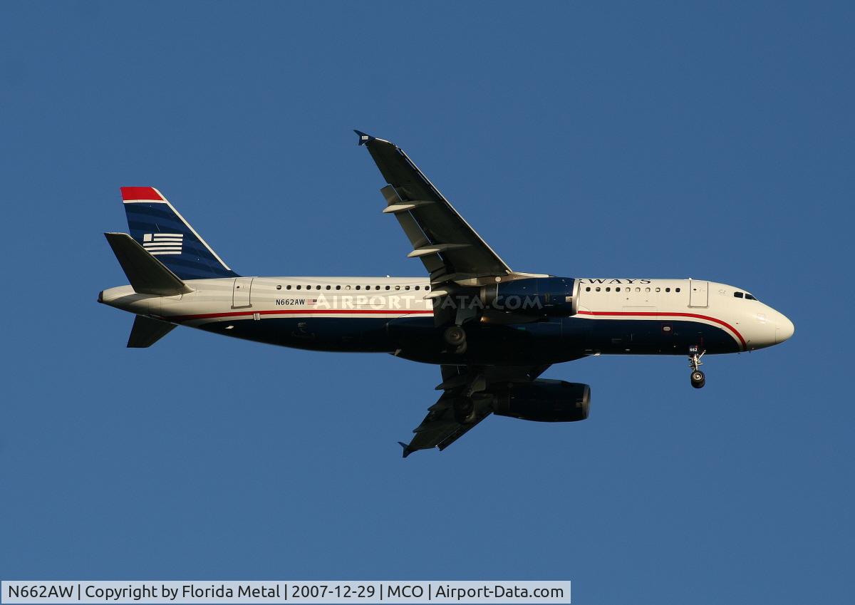 N662AW, 2000 Airbus A320-232 C/N 1274, US Airways