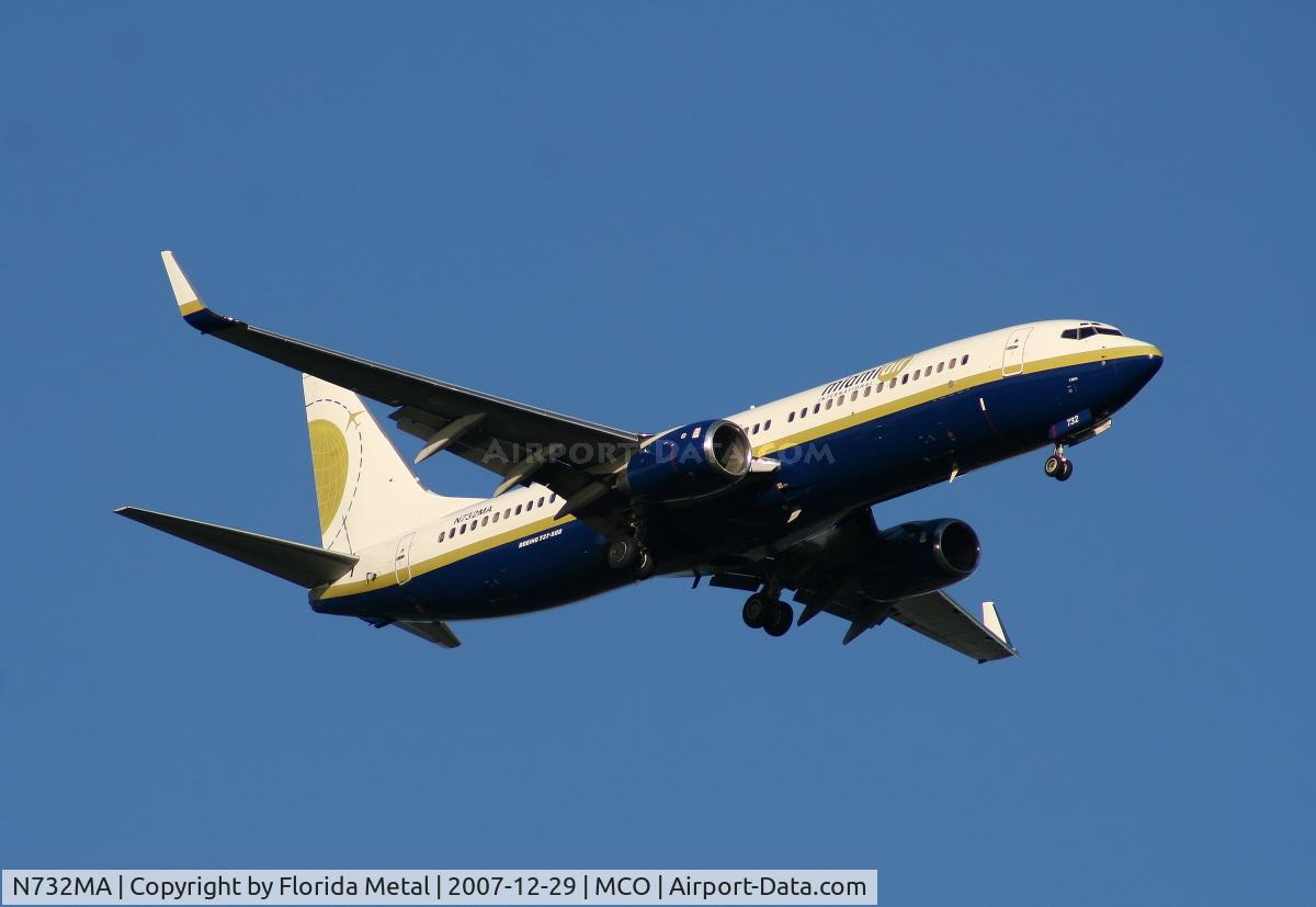 N732MA, 2001 Boeing 737-81Q C/N 30618, Miami Air