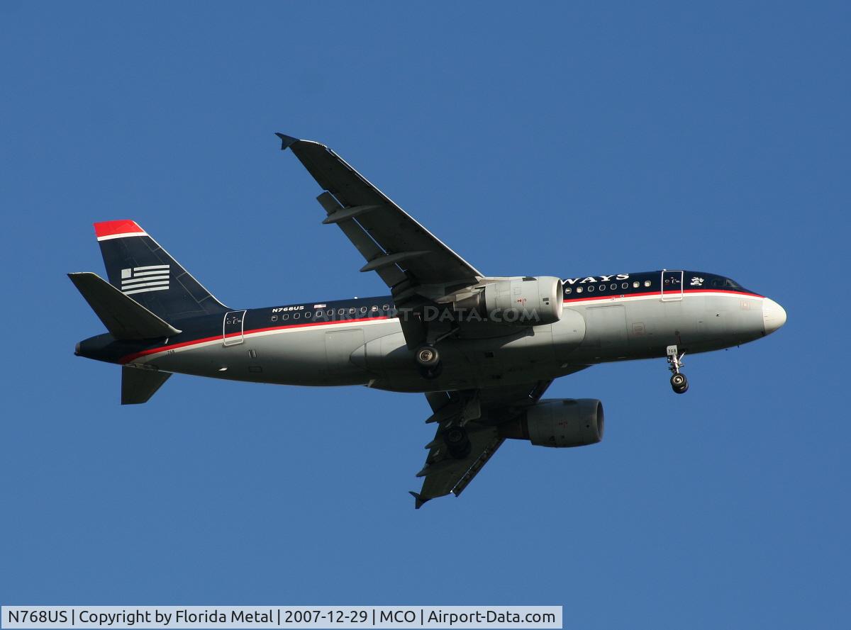 N768US, 2000 Airbus A319-112 C/N 1389, US Airways