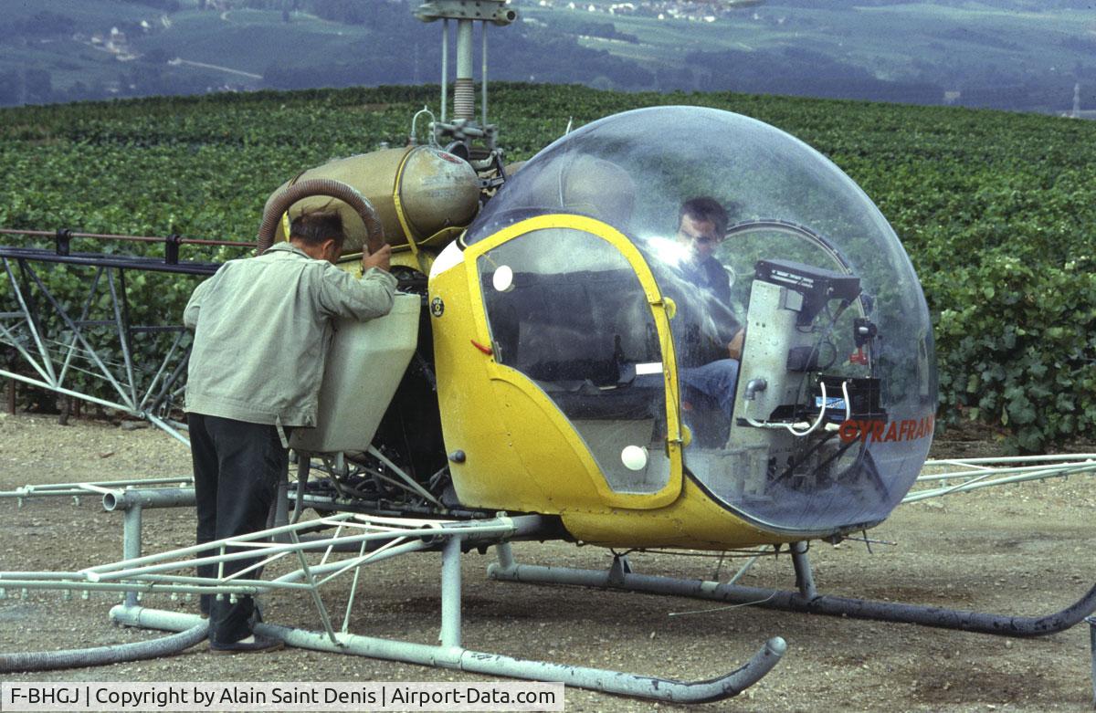 F-BHGJ, Bell 47G-2 C/N 1342, Champagne vineyard (Damery) 1985