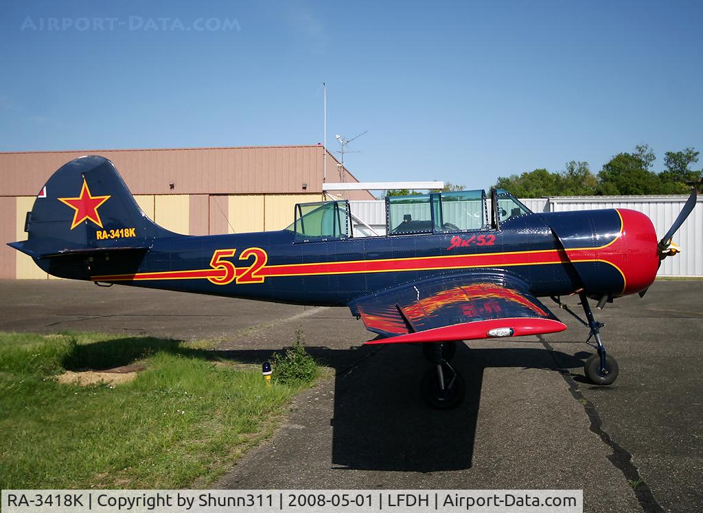 RA-3418K, Bacau Yak-52 C/N 867012, Parked in this airfield...