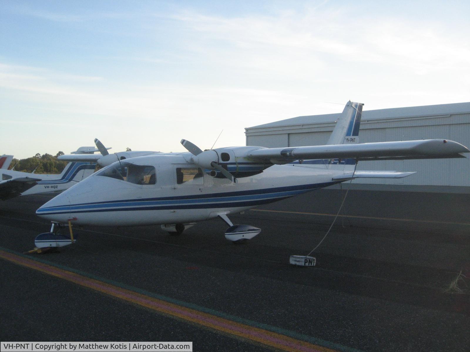 VH-PNT, 1976 Partenavia P-68B C/N 73, Non-retractable gear.