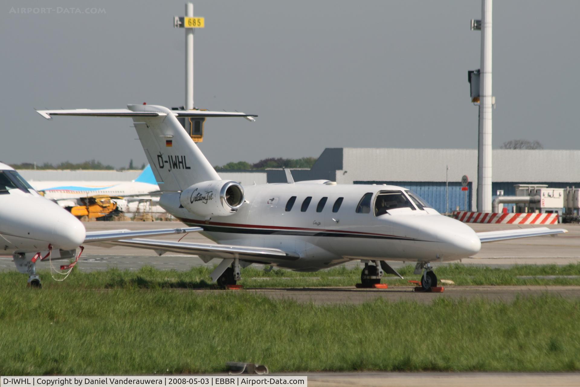 D-IWHL, 1995 Cessna 525 CitationJet CJ1 C/N 525-0029, parked on General Aviation apron (Abelag)