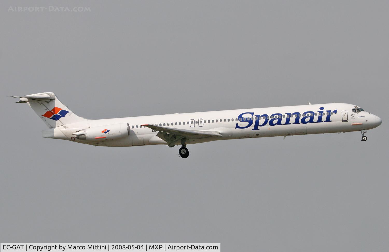 EC-GAT, 1988 McDonnell Douglas MD-83 (DC-9-83) C/N 49709, Landing at Milano Malpensa