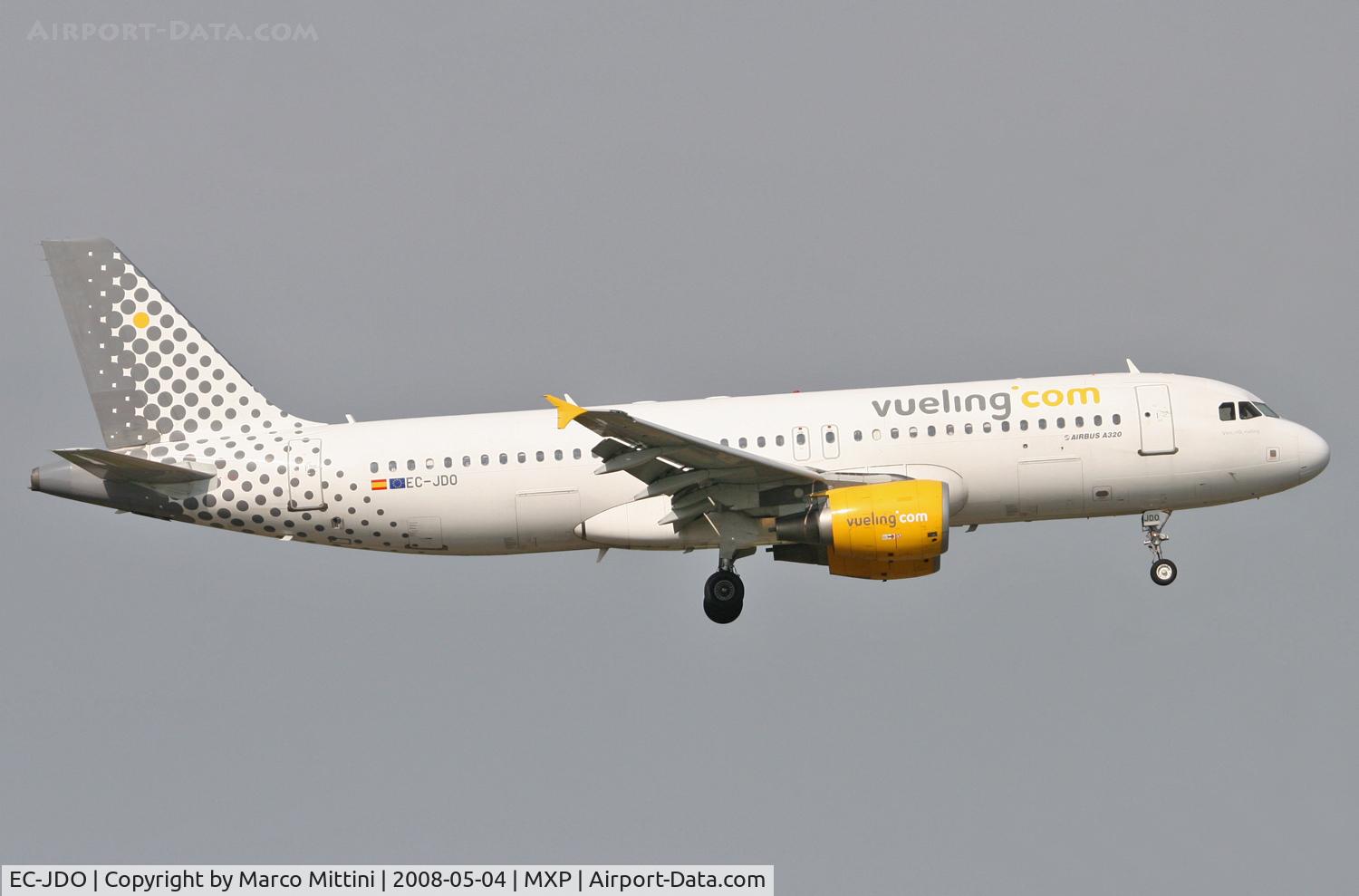 EC-JDO, 2003 Airbus A320-214 C/N 2114, Landing at Milano Malpensa