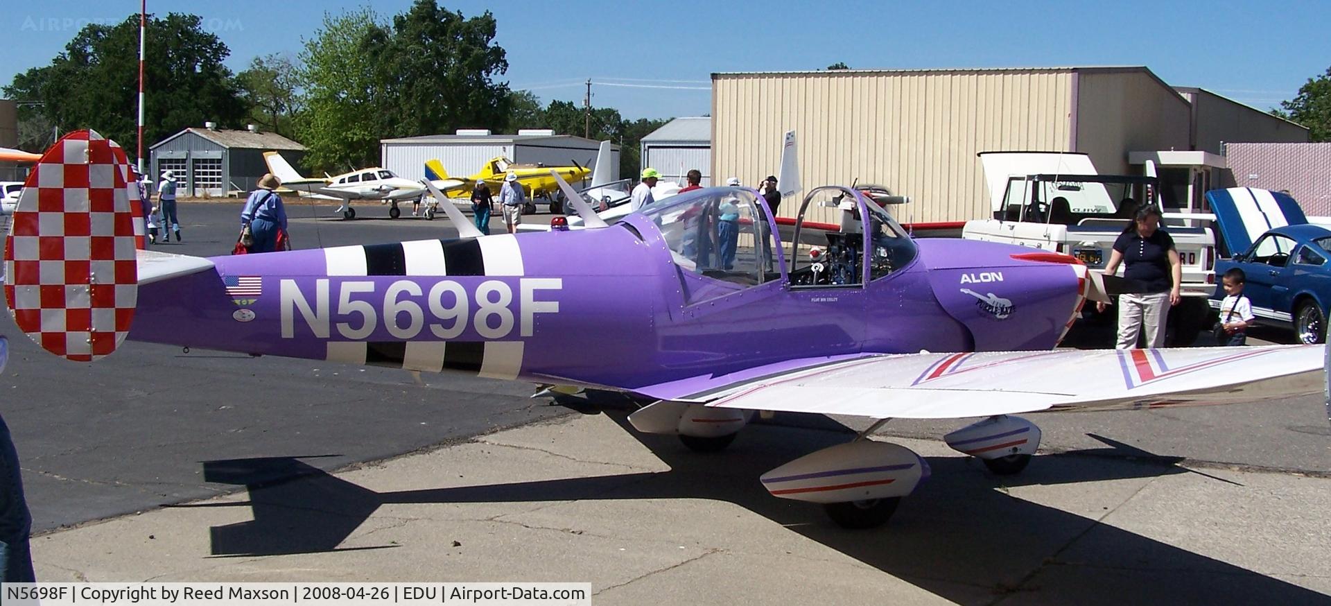 N5698F, 1966 Alon A2 Aircoupe C/N A-198, Alon
