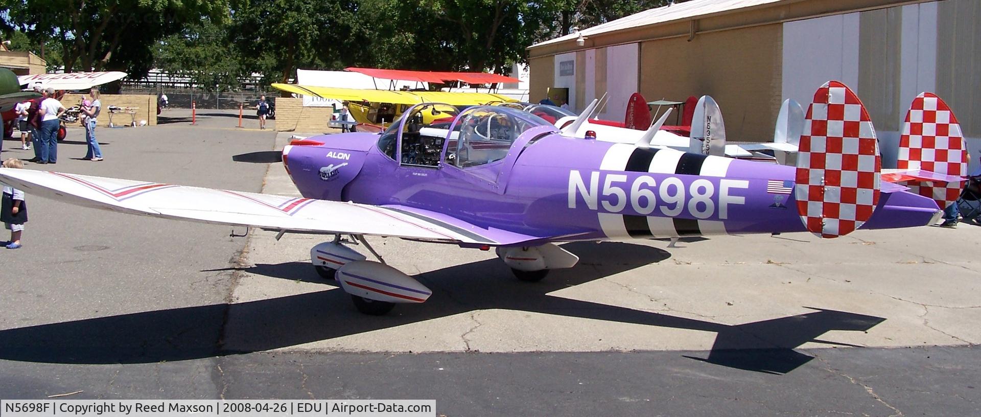 N5698F, 1966 Alon A2 Aircoupe C/N A-198, Alon A2