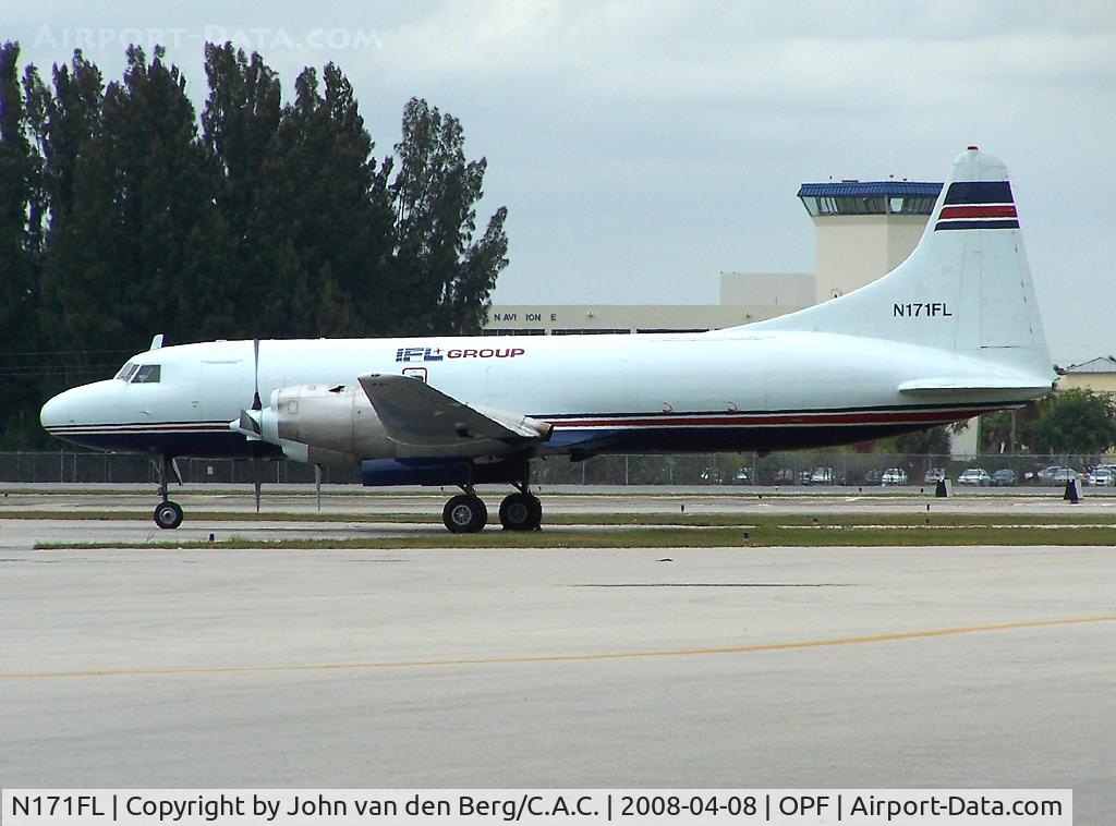 N171FL, 1956 Convair 580 C/N 318, IFL Group CV-440 parket at Opa Locka